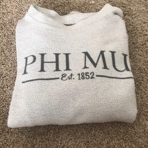 Phi Mu wooly sweatshirt! size L!